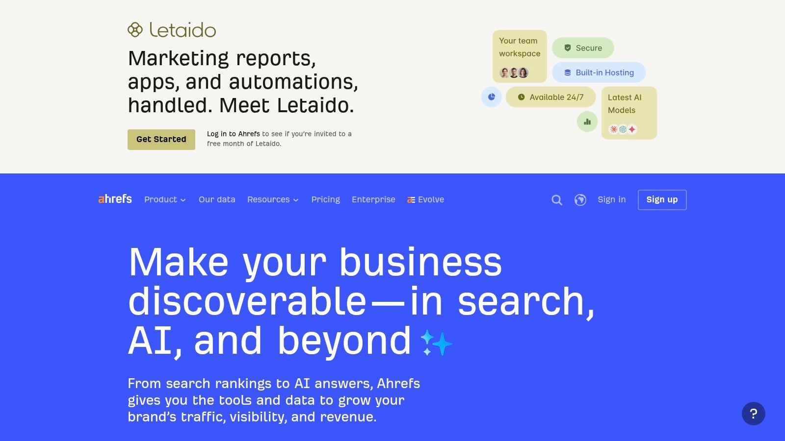 Ahrefs, Brand Radar and Free AI Overviews Tracker