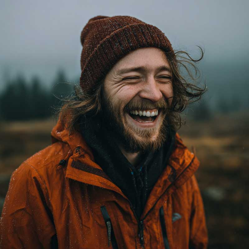Man smiling