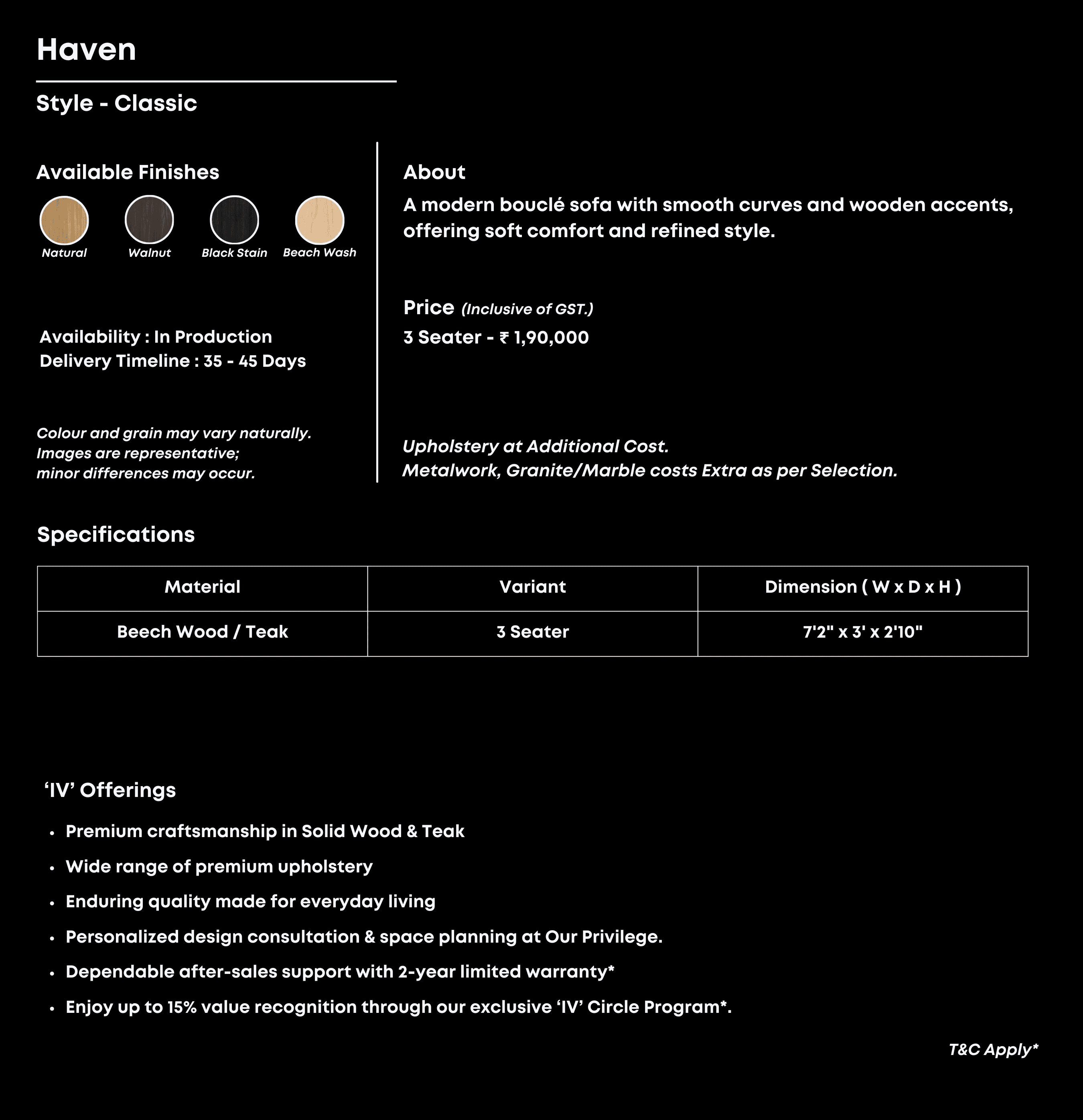 Plum velvet 3-seater with channel tufting and gold-toned legs.