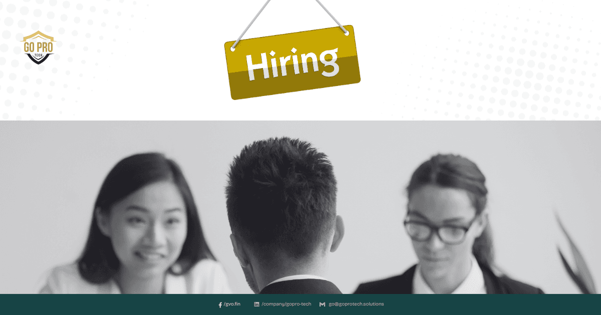 A woman interviewing