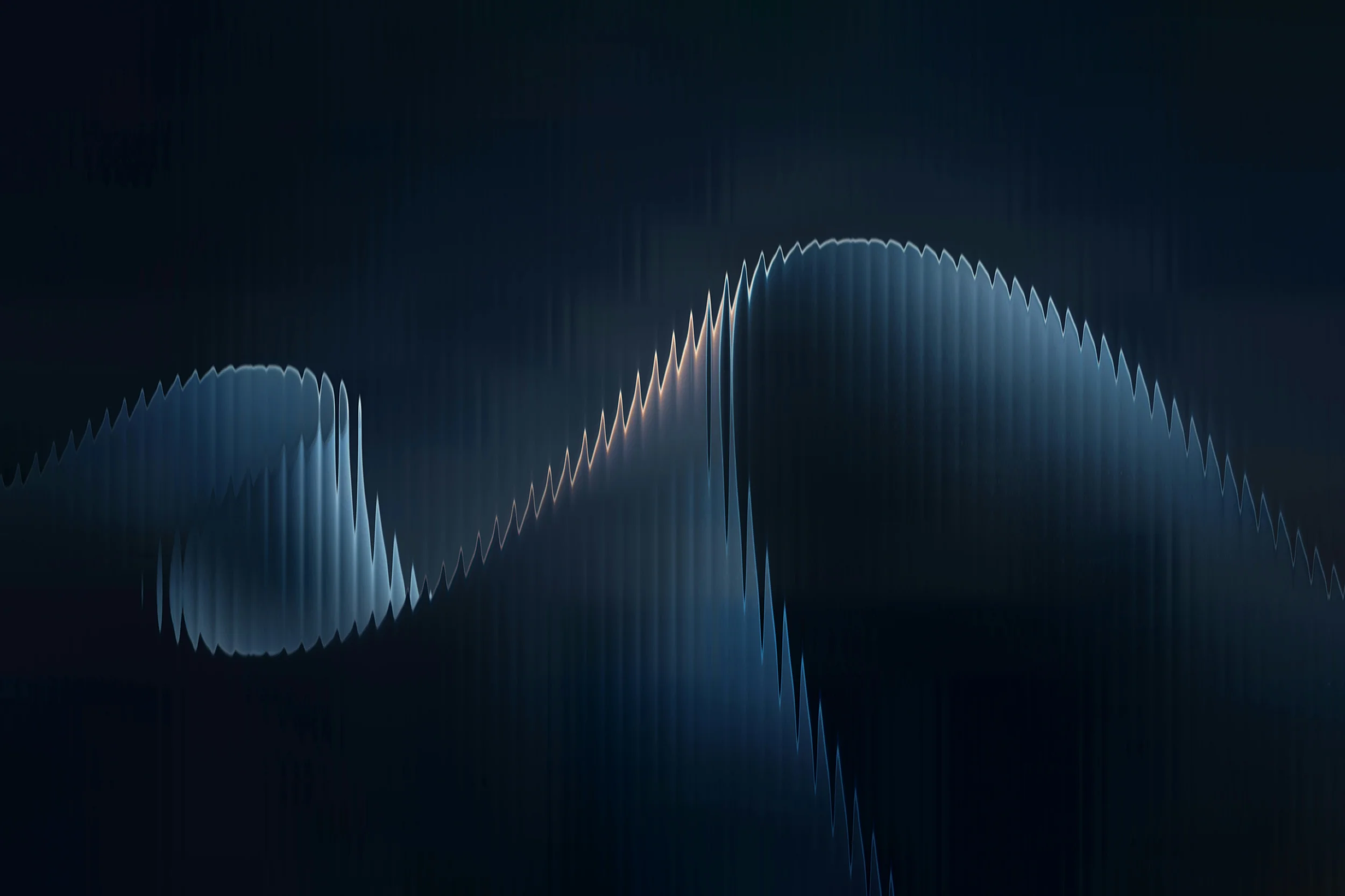 Abstract image with navy blue vertical glass stripes