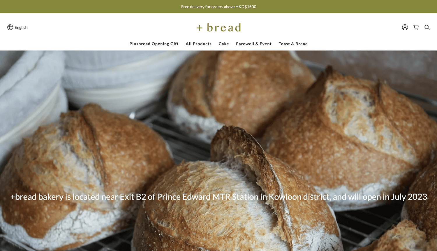 +bread website design