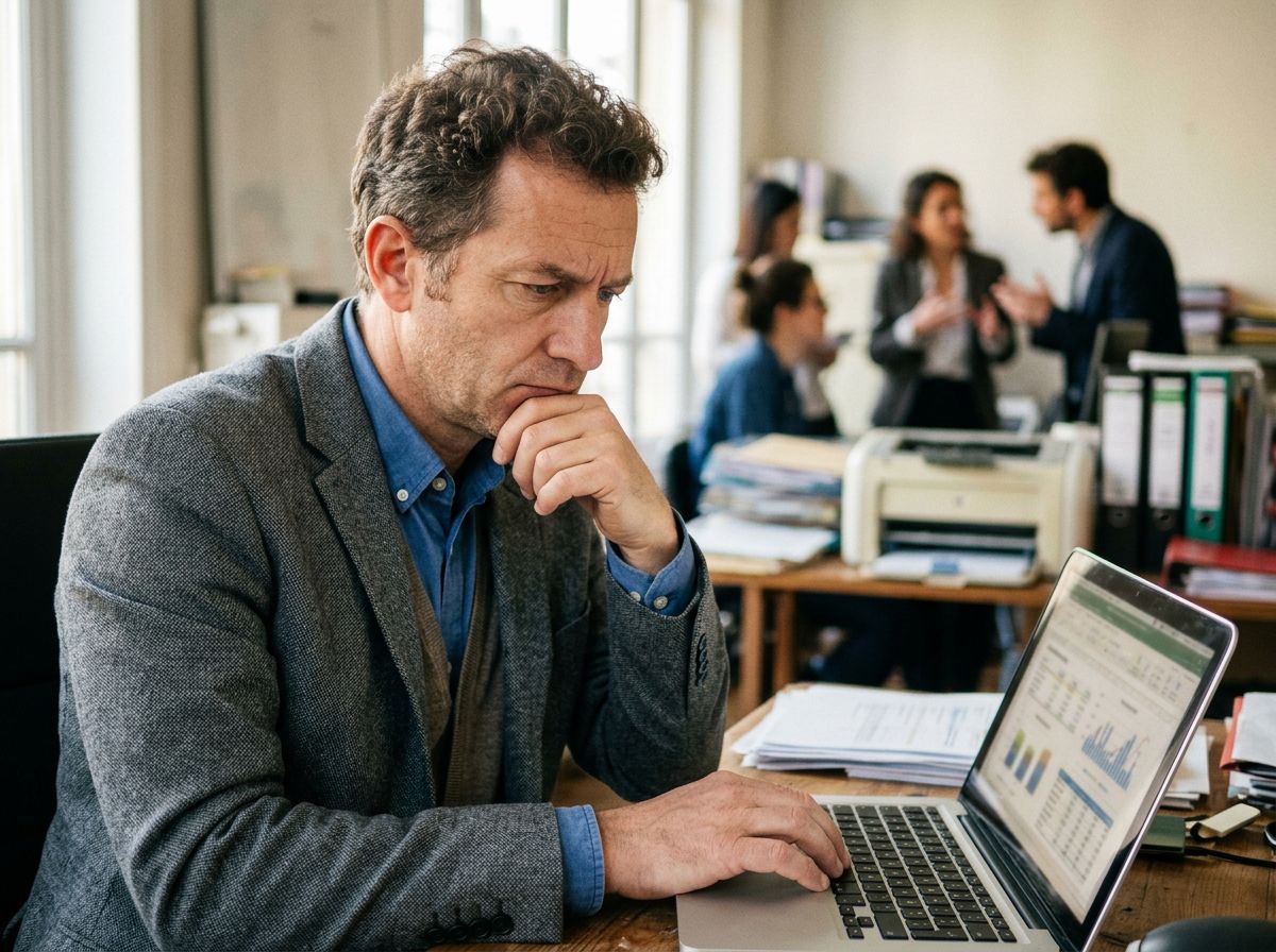 Responsable commercial analysant des résultats de prospection irréguliers avec une équipe aux ressources limitées