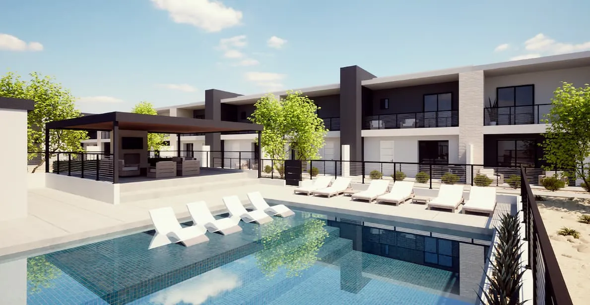 Pool at a 10Y Rise build-to-rent community