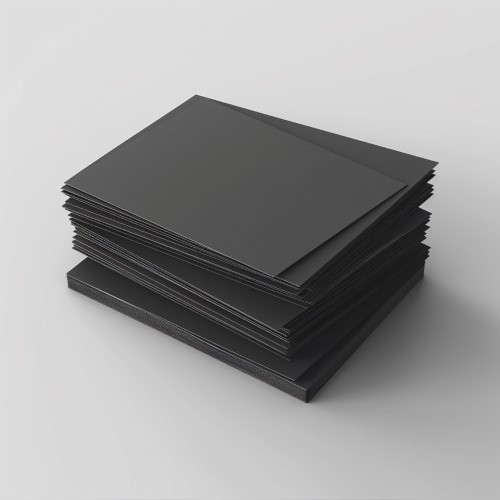 Dunkelgraue Visitenkarten.