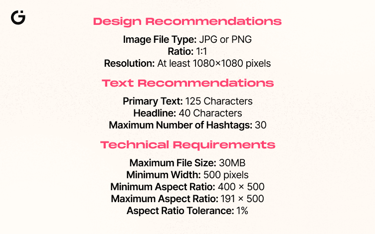 Instagram Design Recommendations