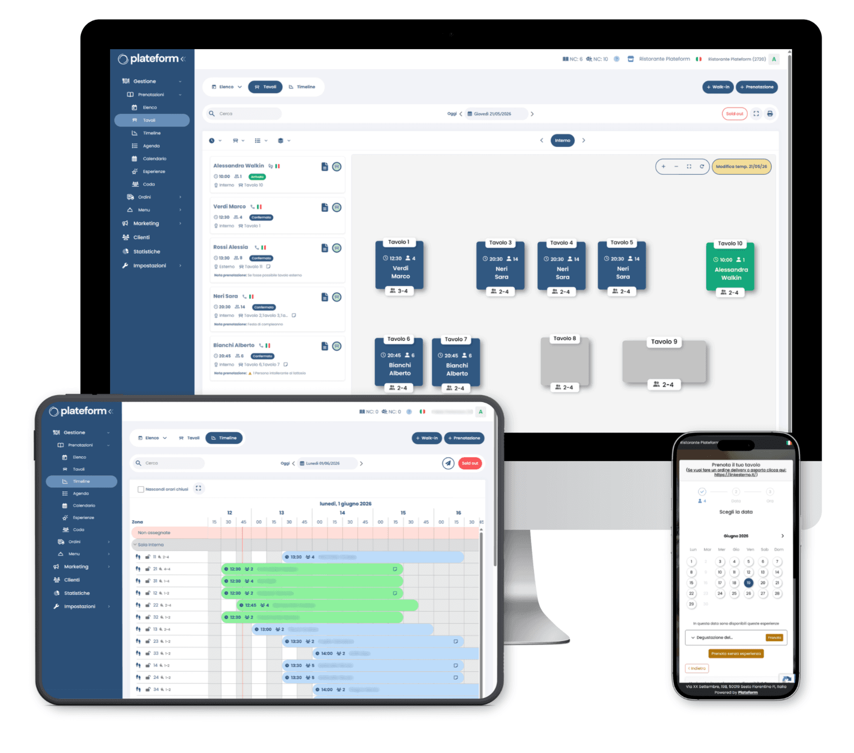 software gestione prenotazioni ristorante