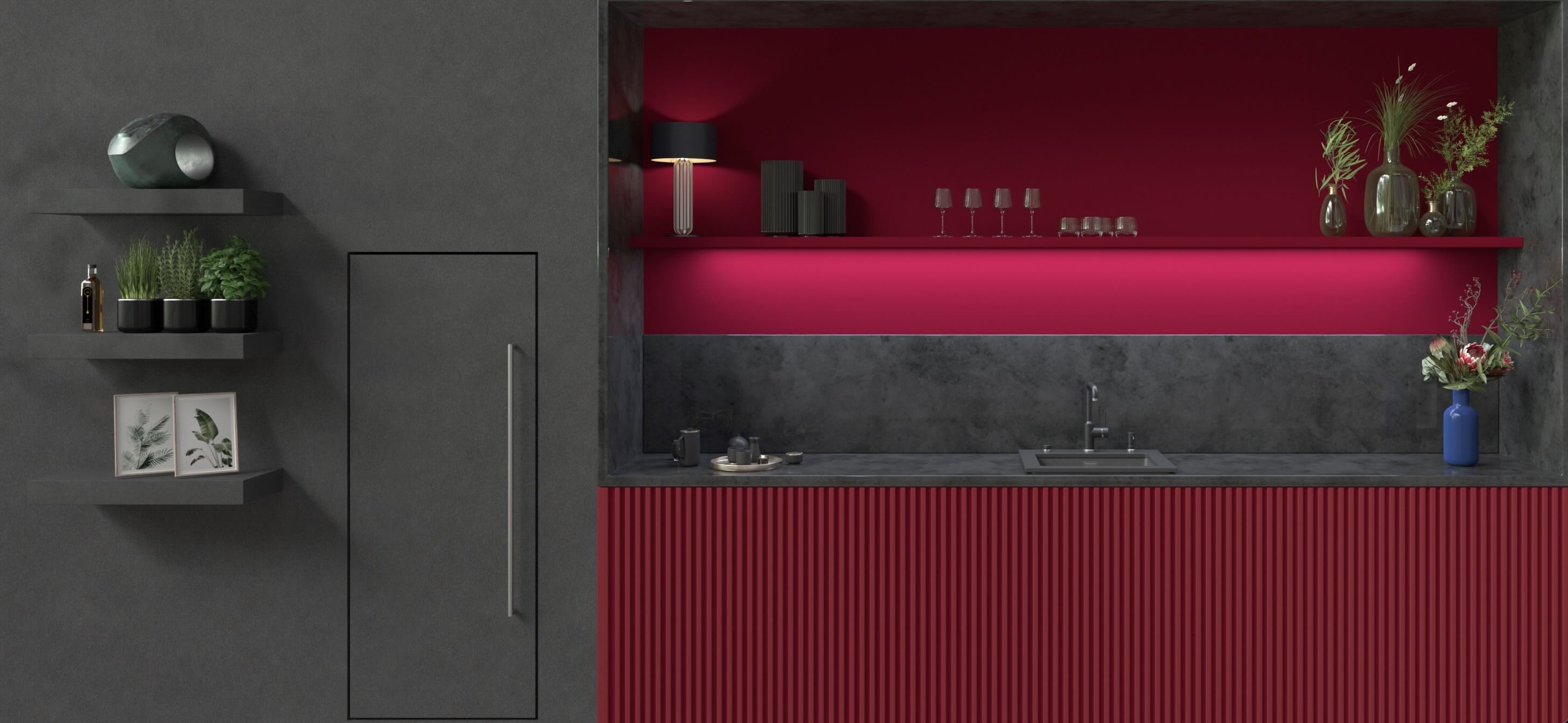 3D kitchen visualization created for the AEG Perfect Kitchen experience at IFA 2025.