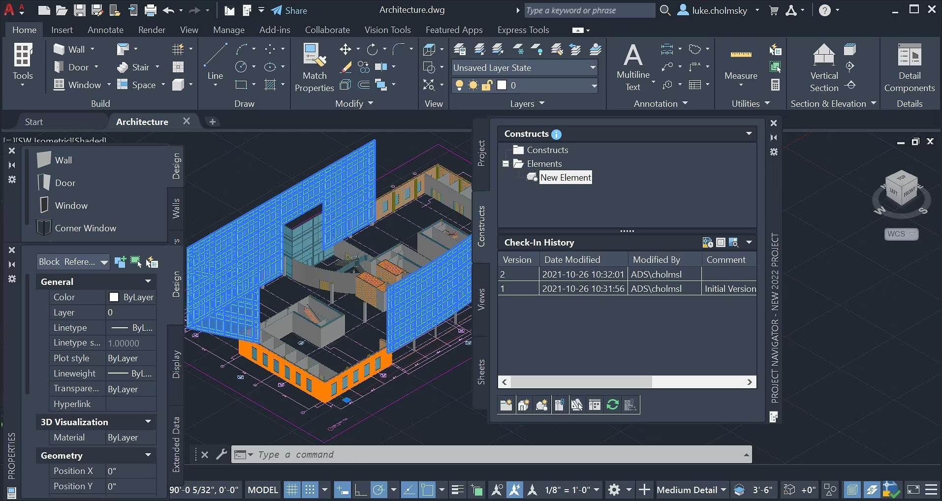 AutoCAD running on a cloud computer