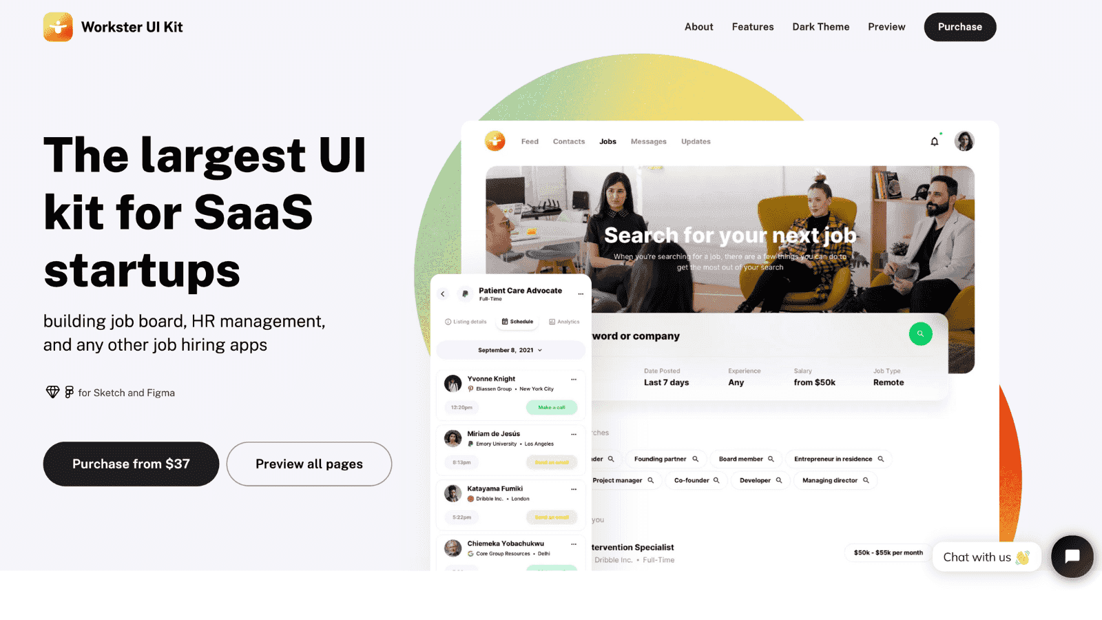 Workster UI Kit by WhiteUI Store