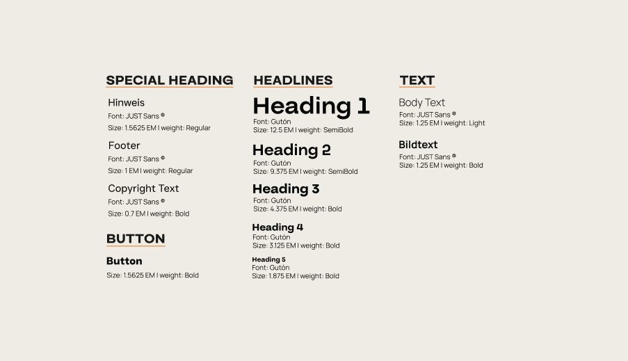 Magma title layout with minimalist typography