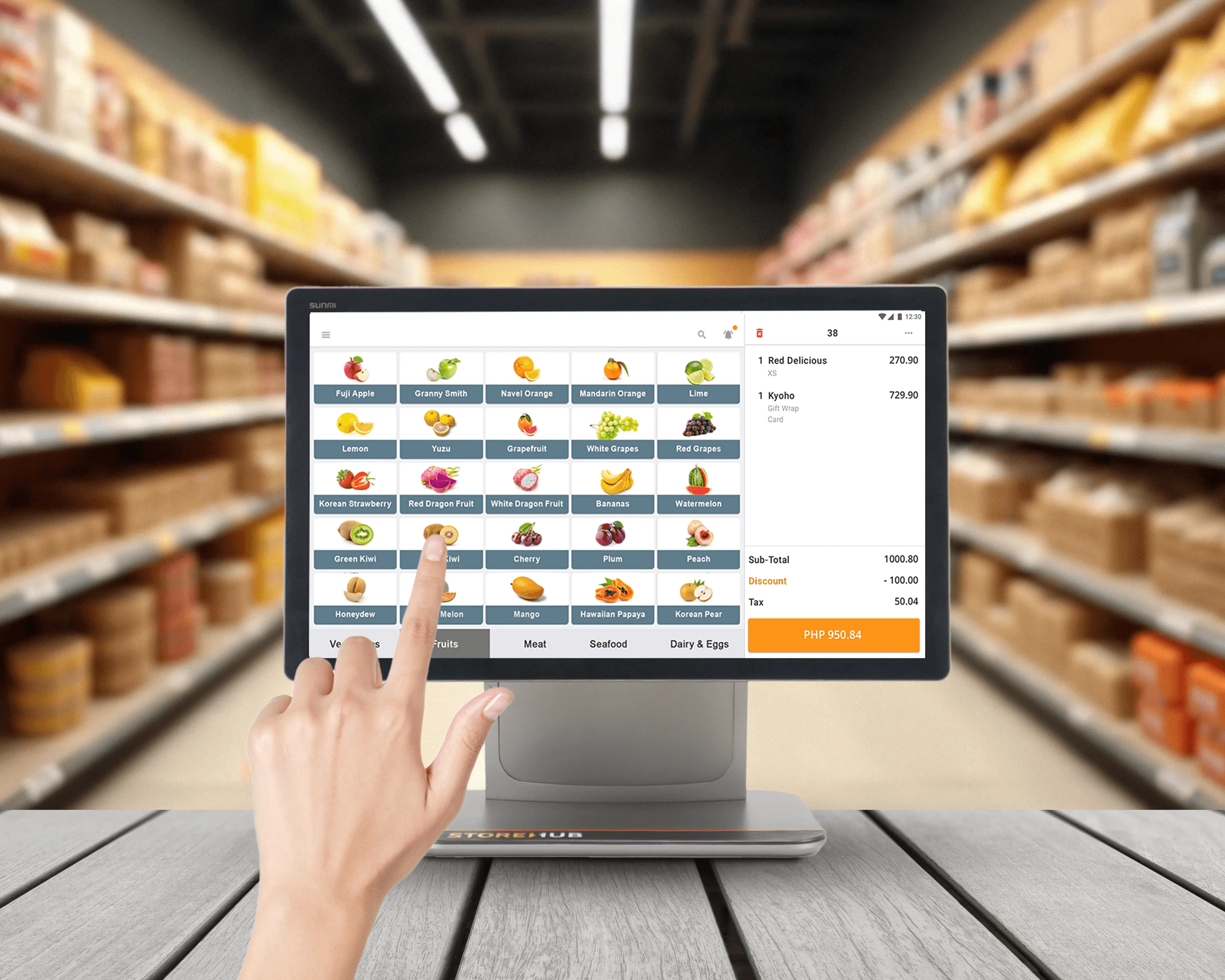 StoreHub retail POS system processing sales and checkout transactions at a Philippines convenience store.