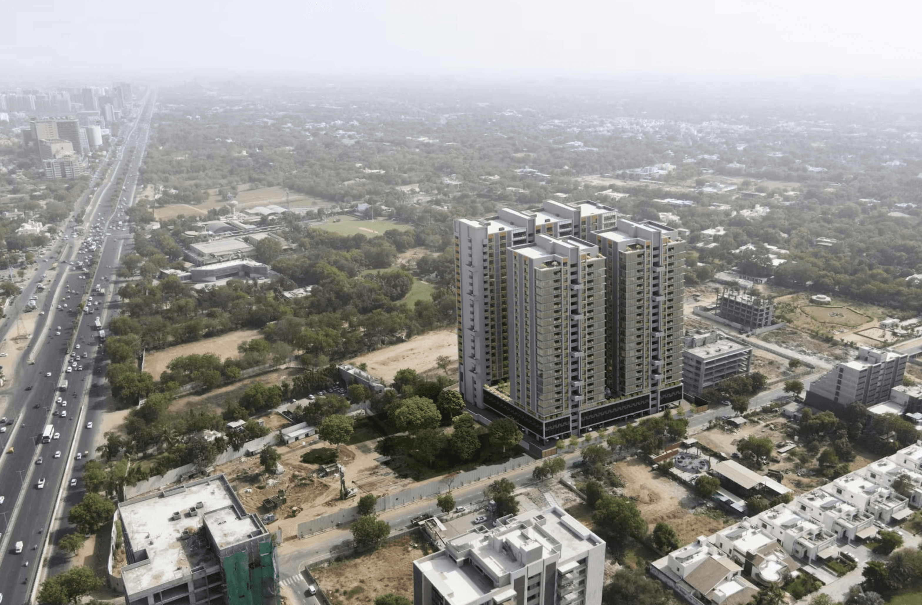 Siddharth Vrundavan Aerial View