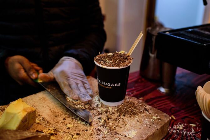 Enjoy some hot chocolate