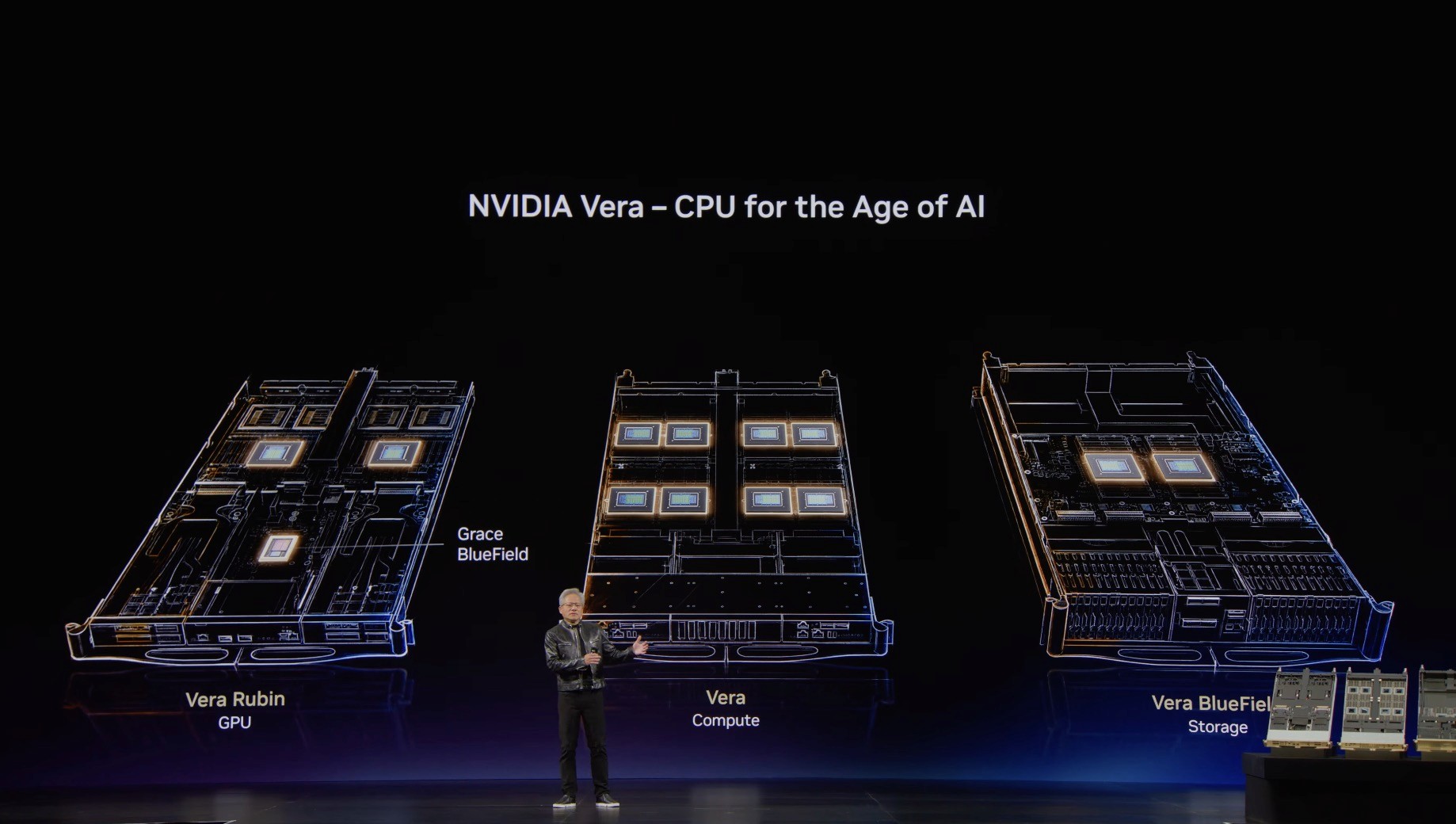 GTC 2026 대만에서 Vera CPU를 설명하고 있는 젠슨황