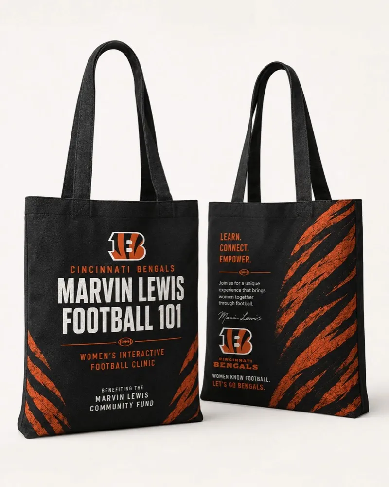 Marvin Lewis Football 101 Tote Bag