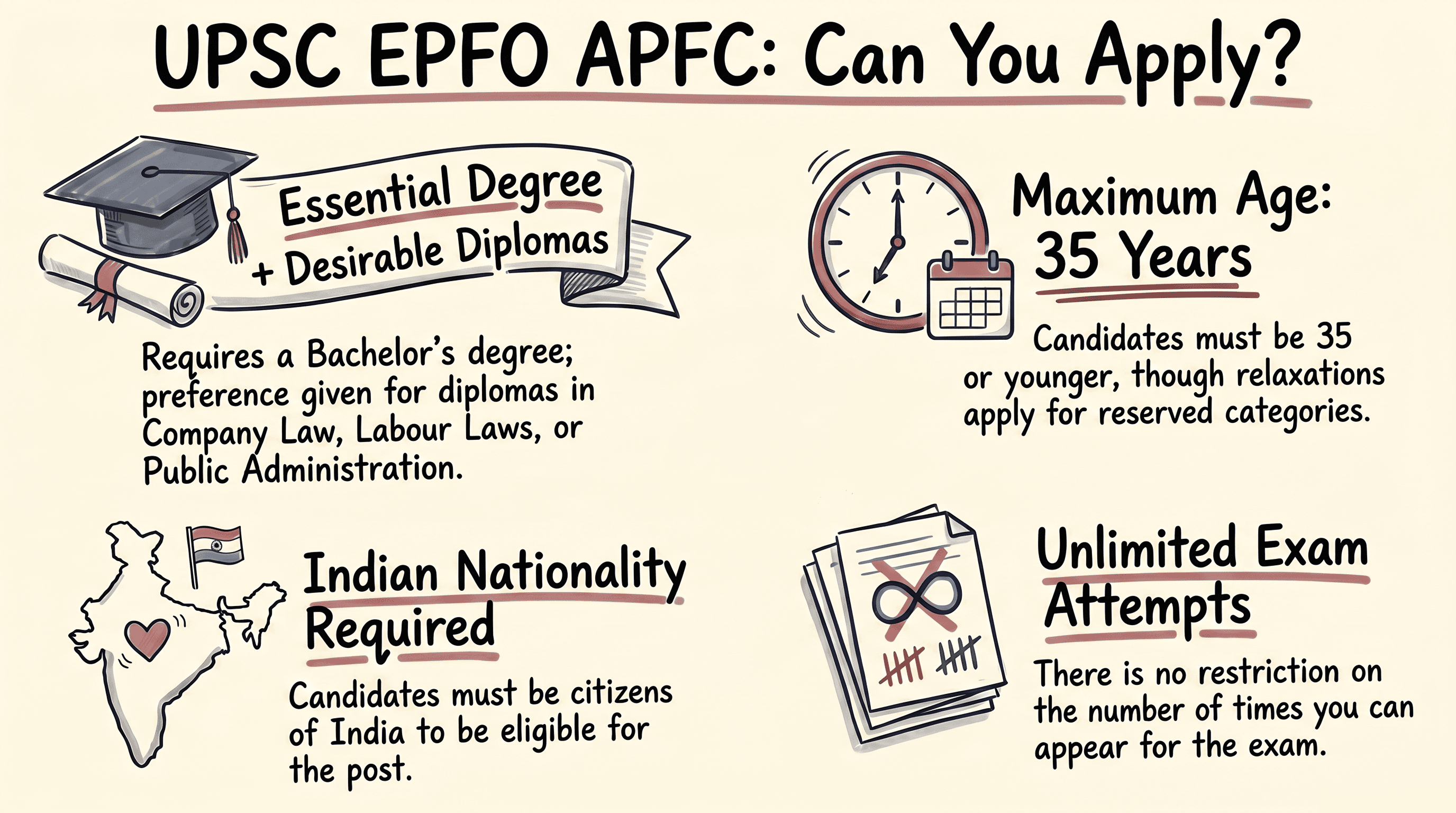 UPSC EPFO APFC Eligibility Criteria