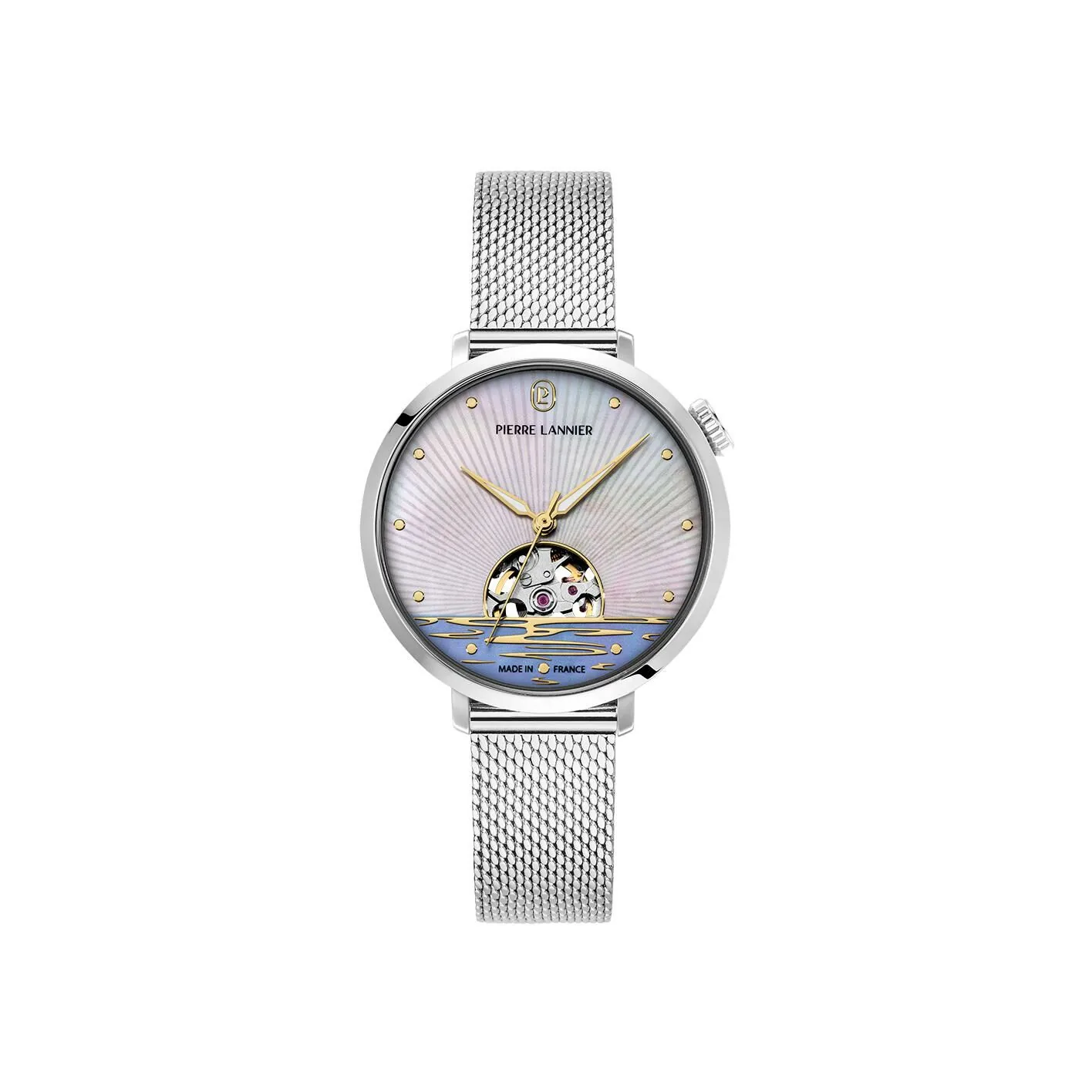 Montre Pierre Lannier Australe – Argenté Milanais