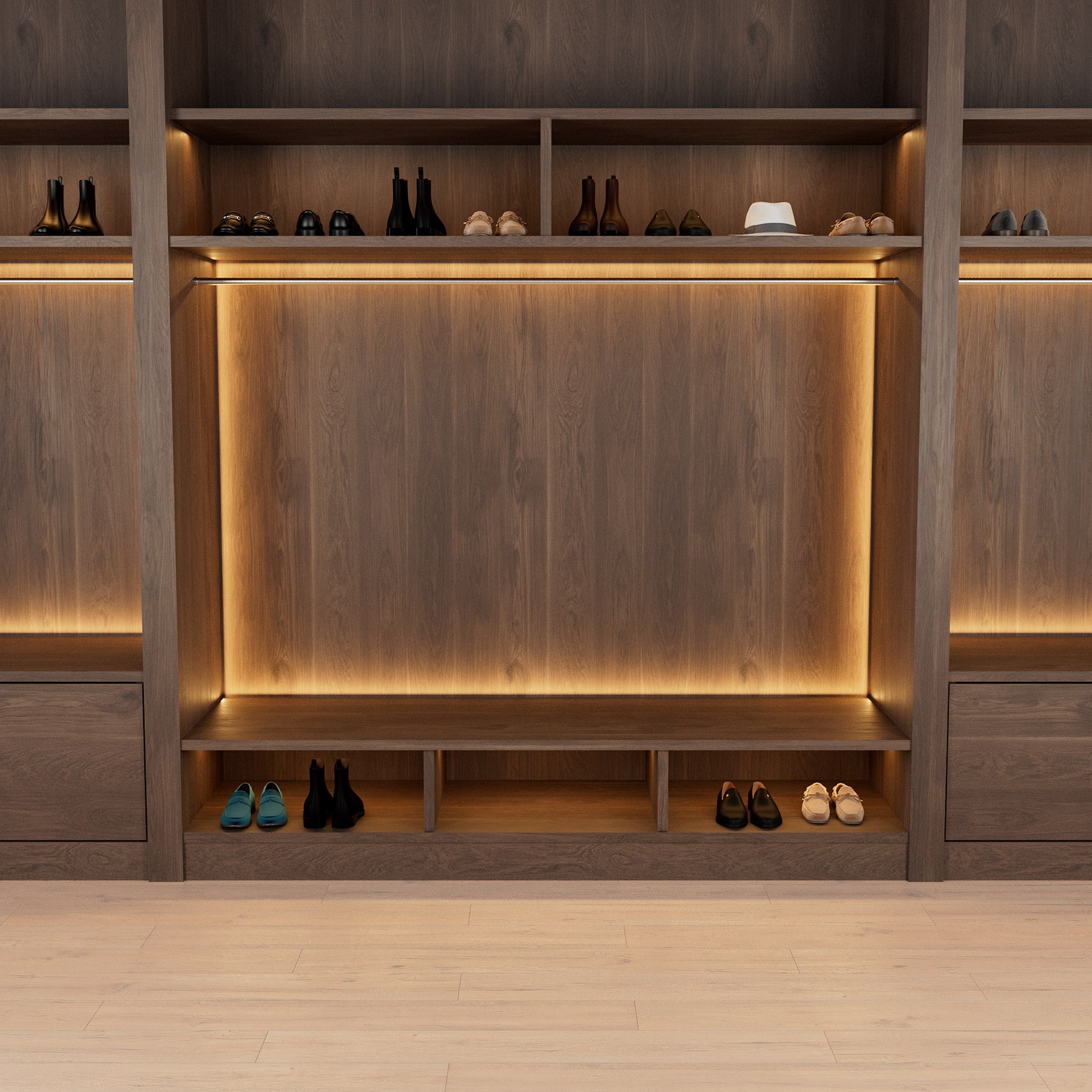 Retail display shelf with illuminated backdrop for the eBay charity sale campaign