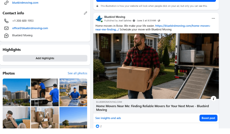 Bluebird Social Feed