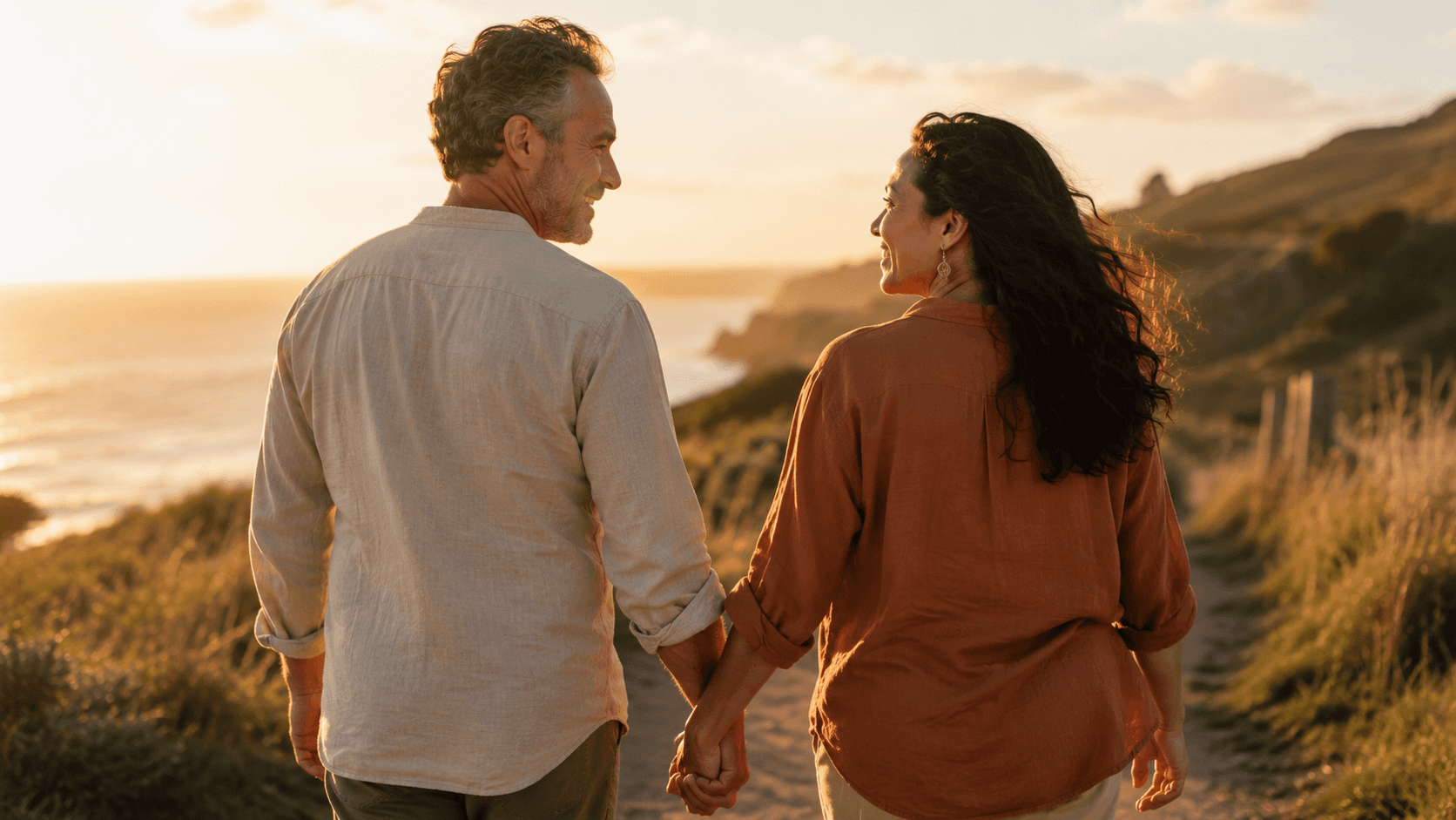 man kissing woman on check beside body of water