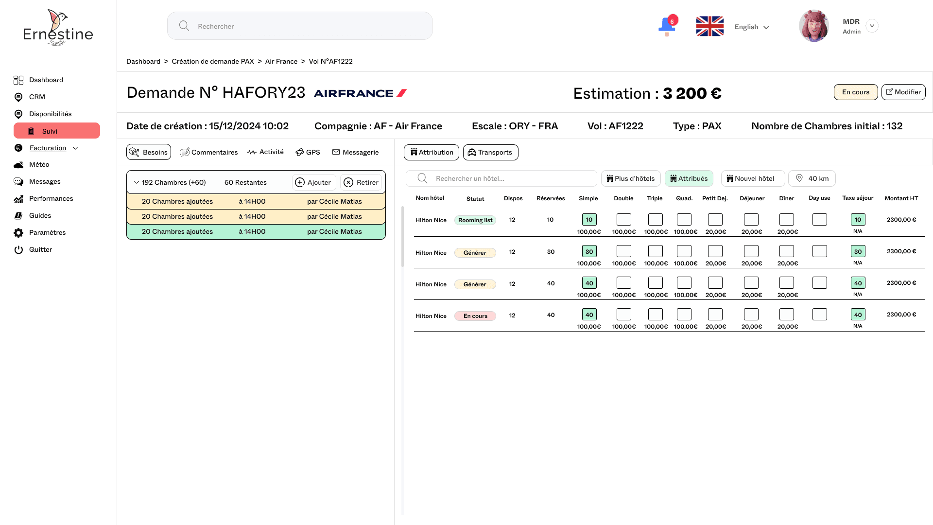 ernestine web app 43