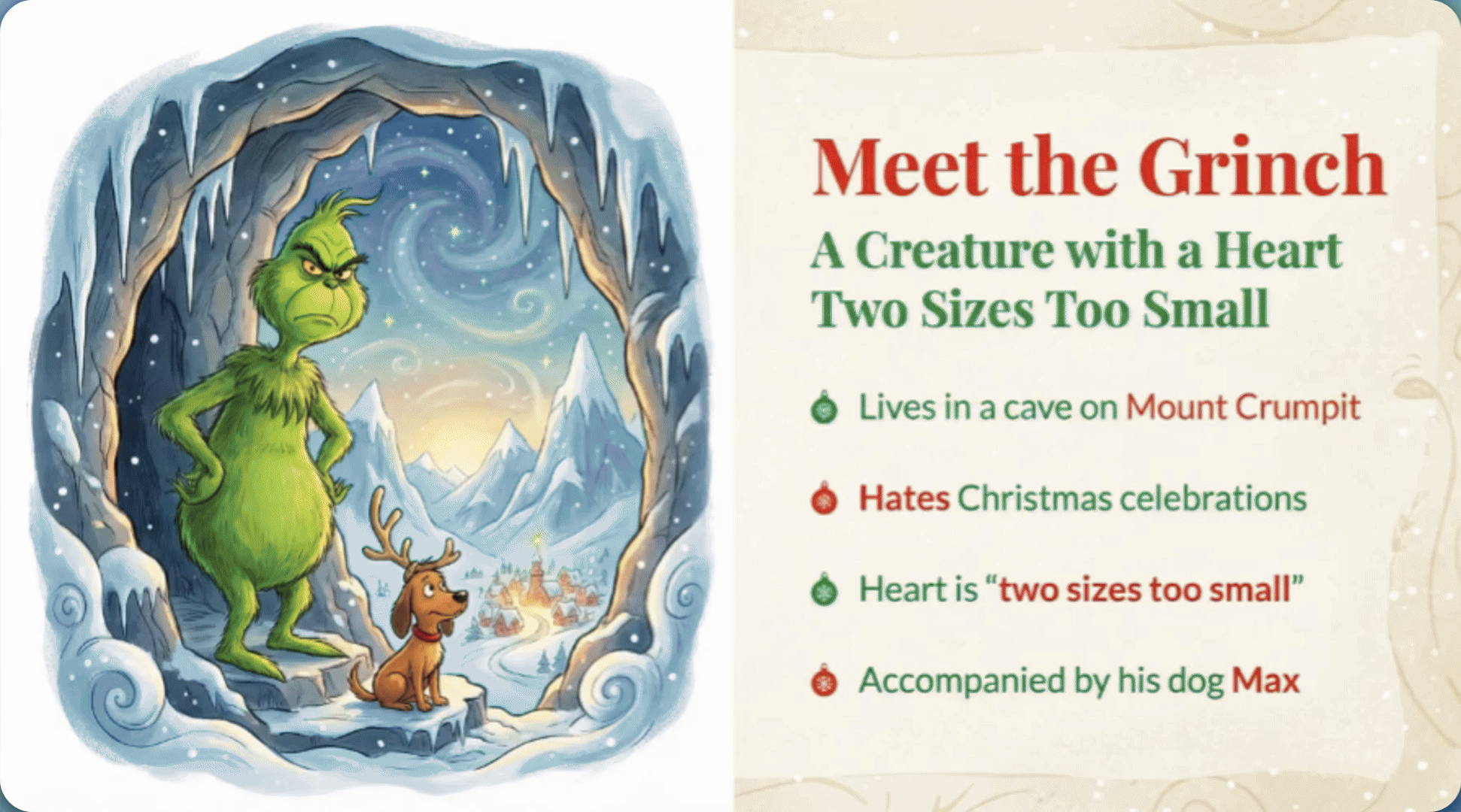 Examples of slides created on Manus using using Nano Banana Pro