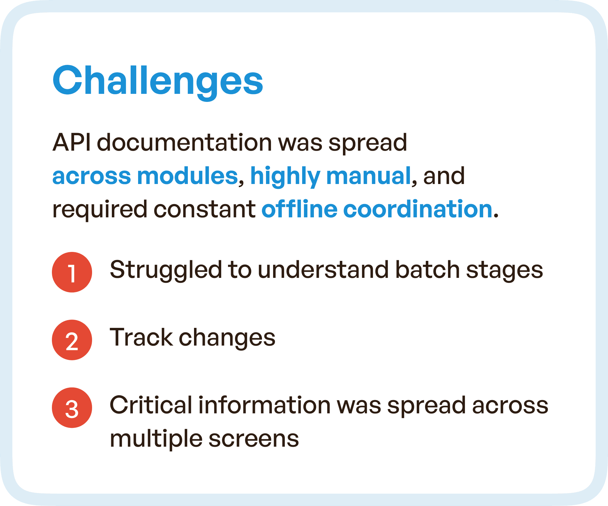 Challenges in points