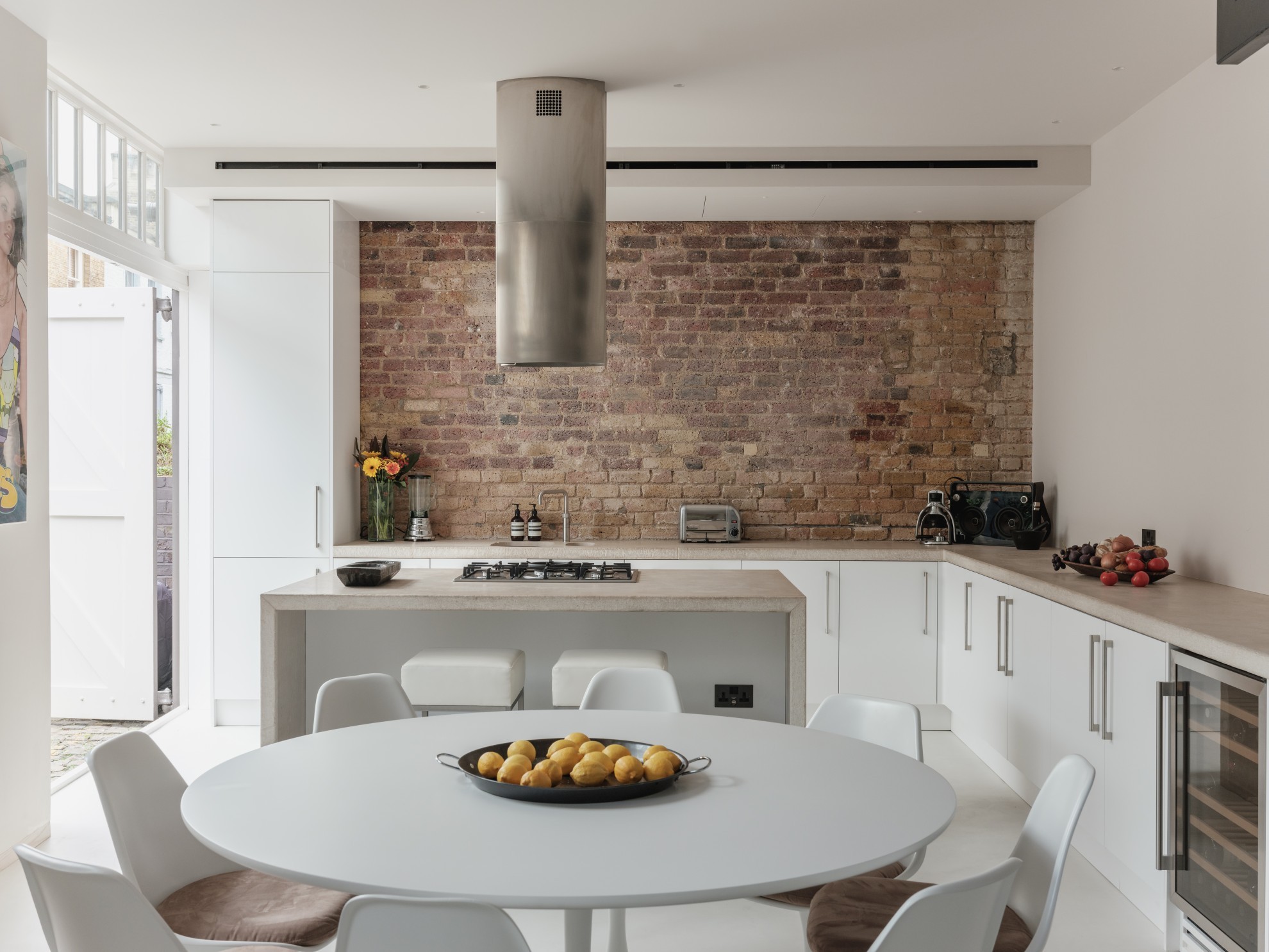 Interior design of a luxury kitchen in London