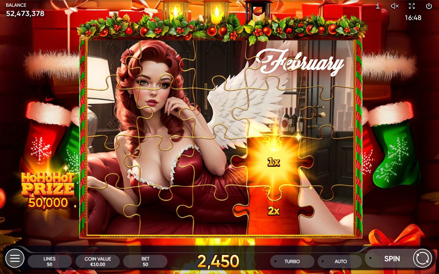 Santa's Puzzle - grille officielle Endorphina