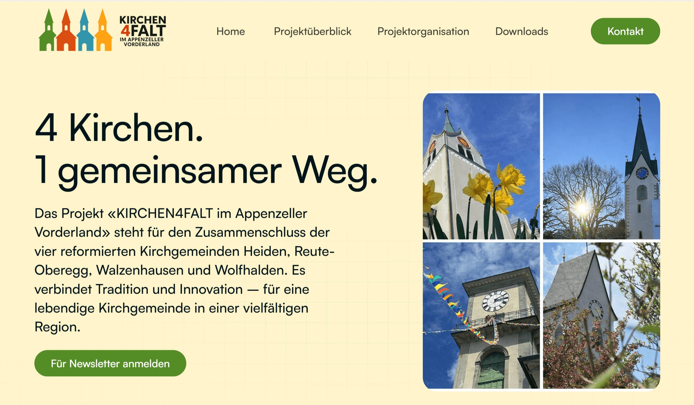 Website für kirchen4falt.ch