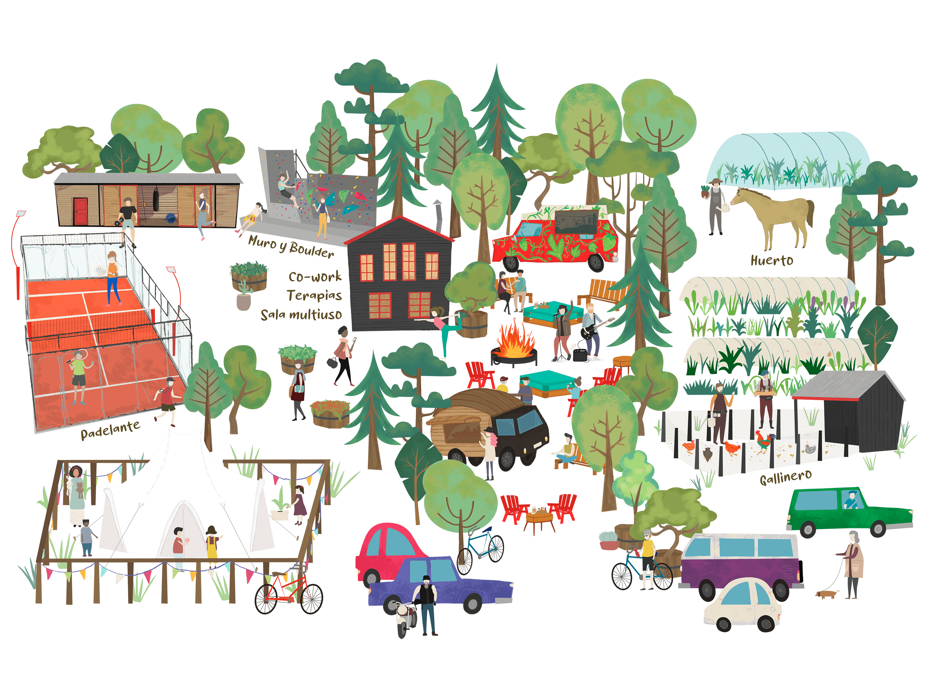 Casa Lagunita Illustration