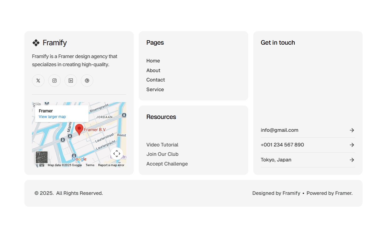 Framer Footer Component