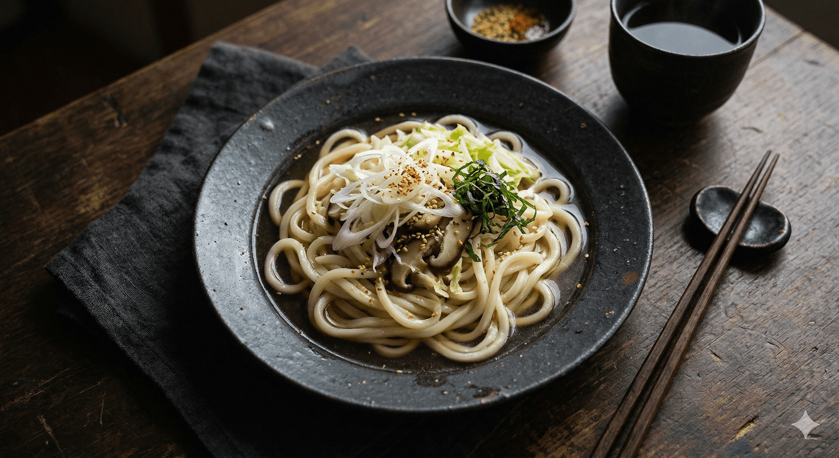 Traditional Japanese noodle dish
