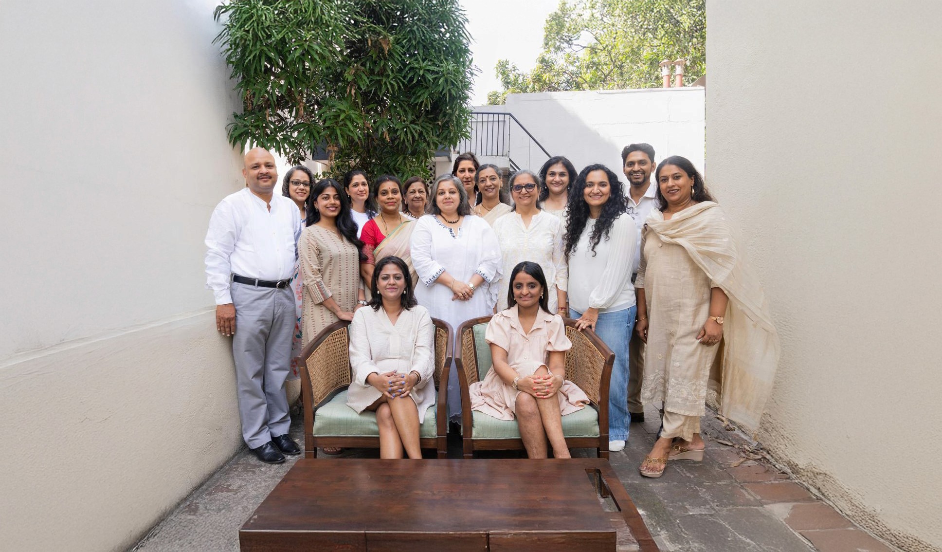 Streetside billboard with flyposters of the Batch.Works brand and illustrations