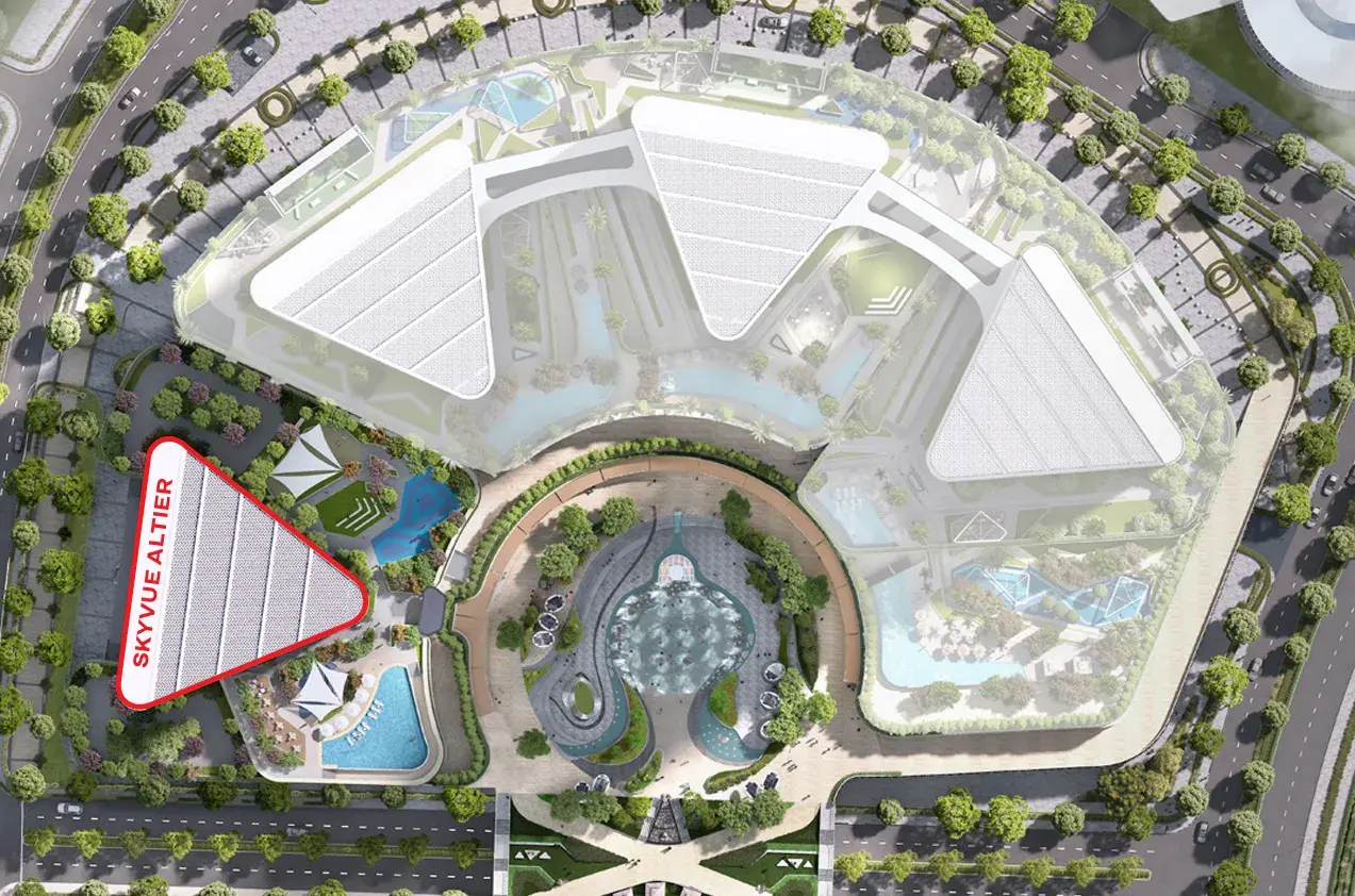 skyvue altier by sobha developer location map sobha hartland 2