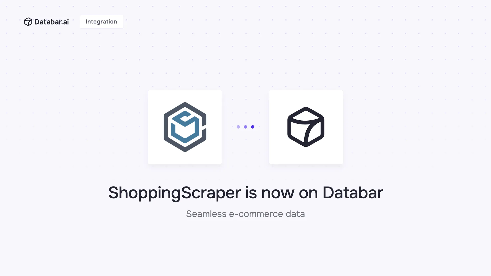 ShoppingScraper is now on Databar — integration announcement