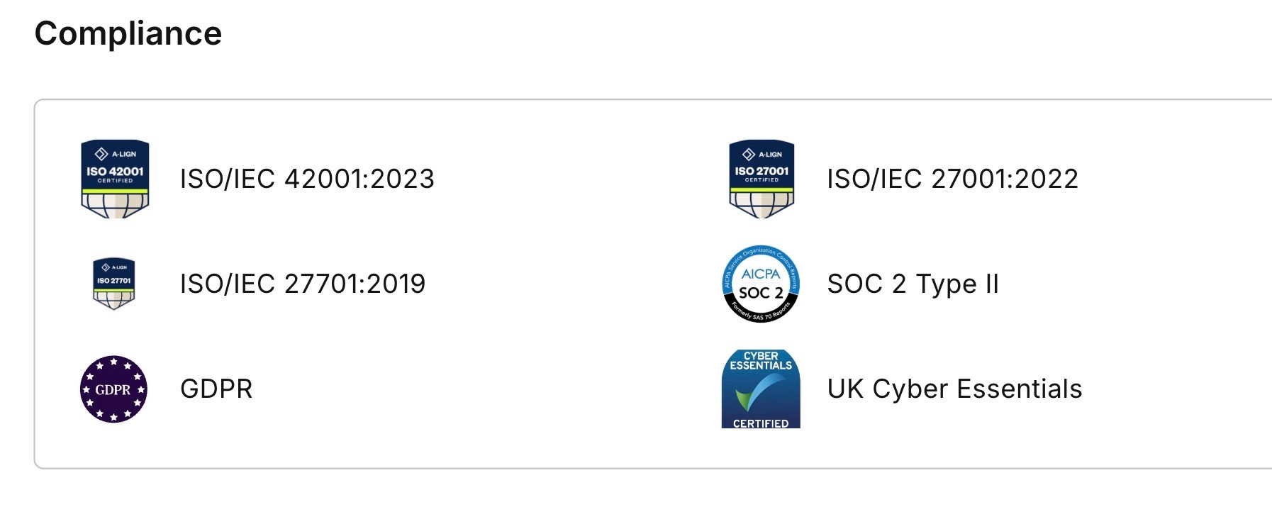 Enterprise-ready security