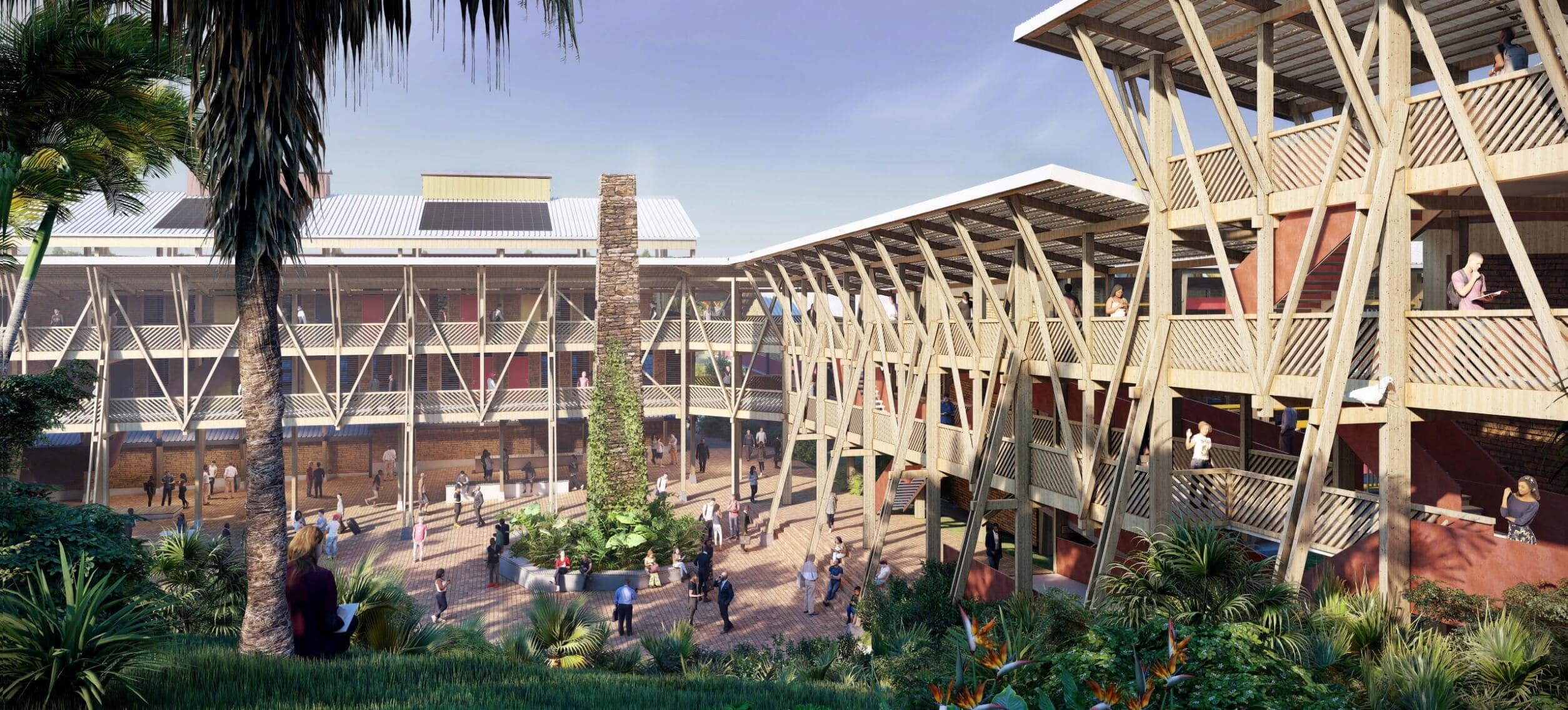 Vue 3D Lycée de Longoni à Mayotte