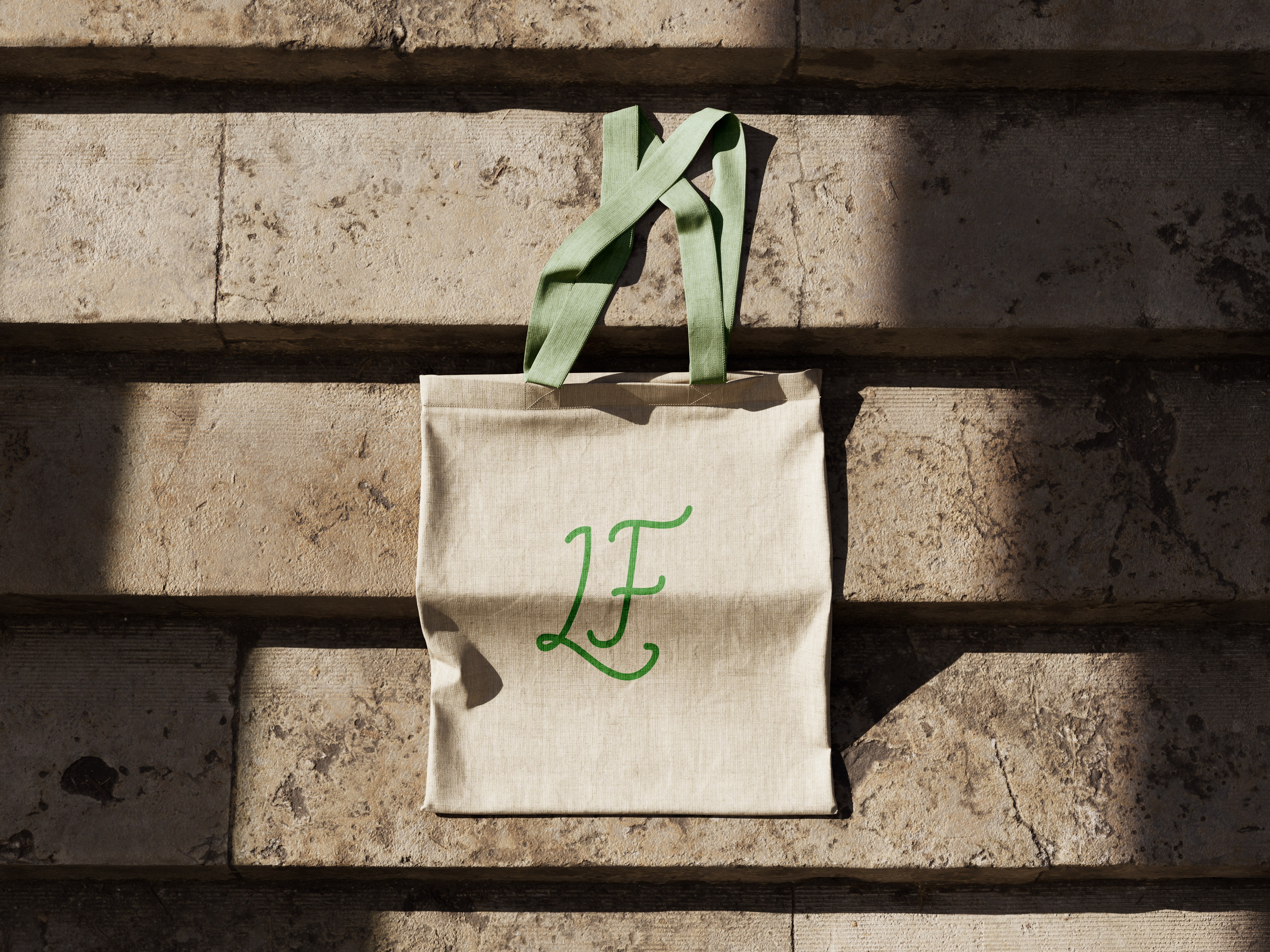 Tote Bag on Stairs
