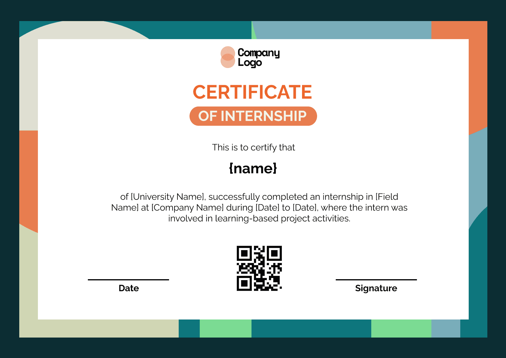 Wauld - Professional and attractive green recognition badge template