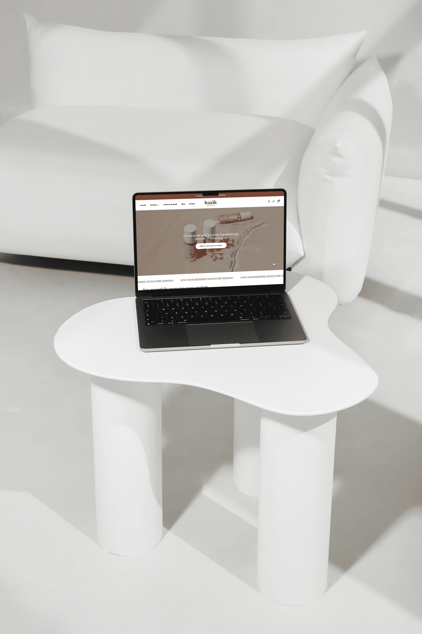 Bazik Cosmetics Website Design