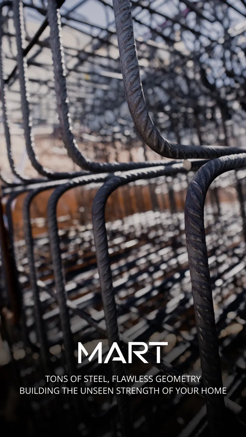 Steel before the pour, Gavriou, May 2026. Photographed by TERAMOK.