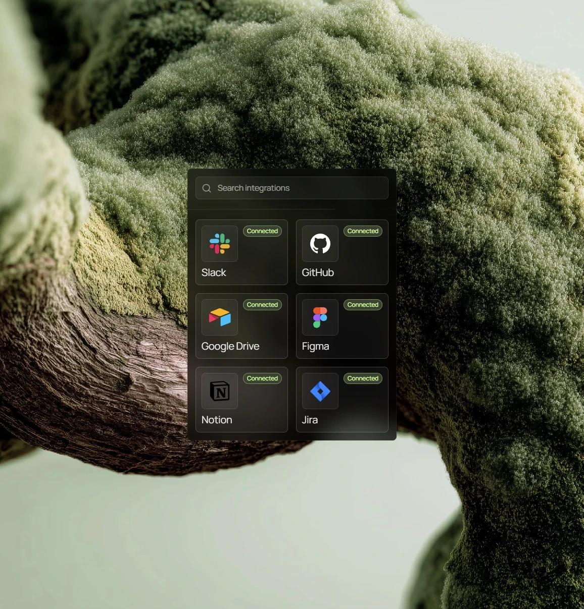 integrations with abstract background