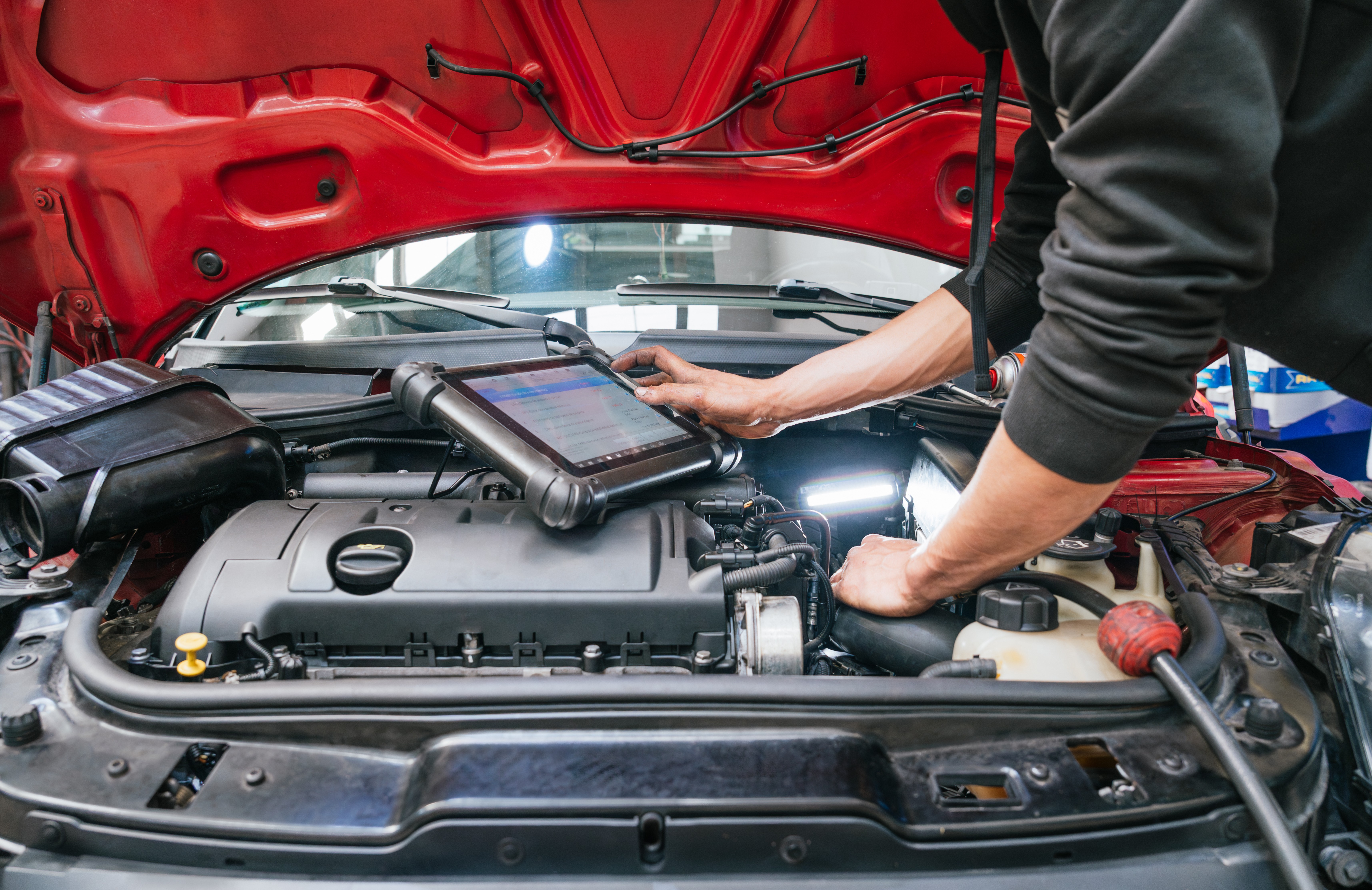 Engine diagnostic test