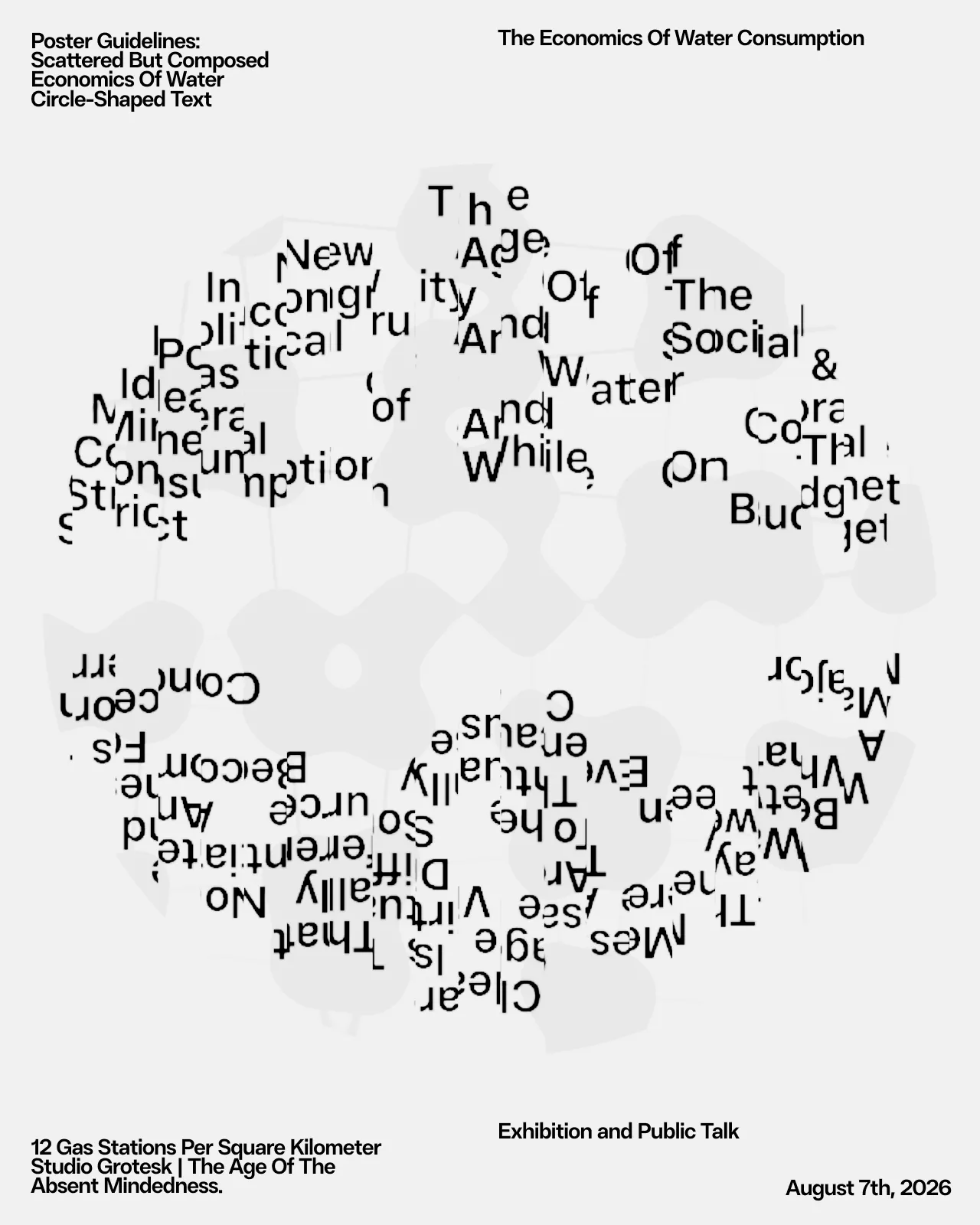Resist Sans Text typographic poster
