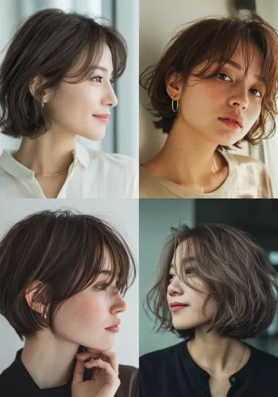 ショートヘアスタイル画像