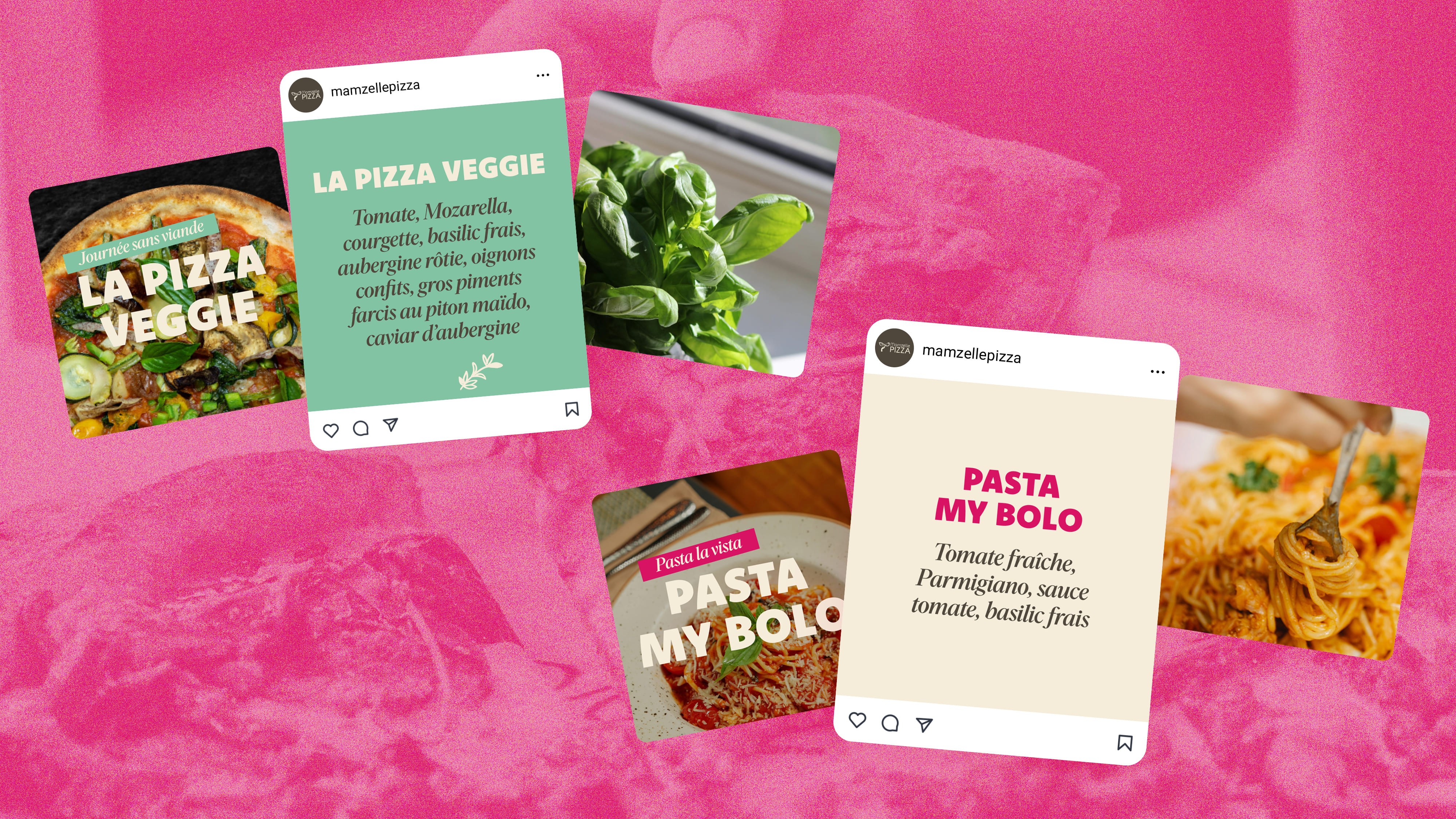 Posts des plats et pizzas spéciales