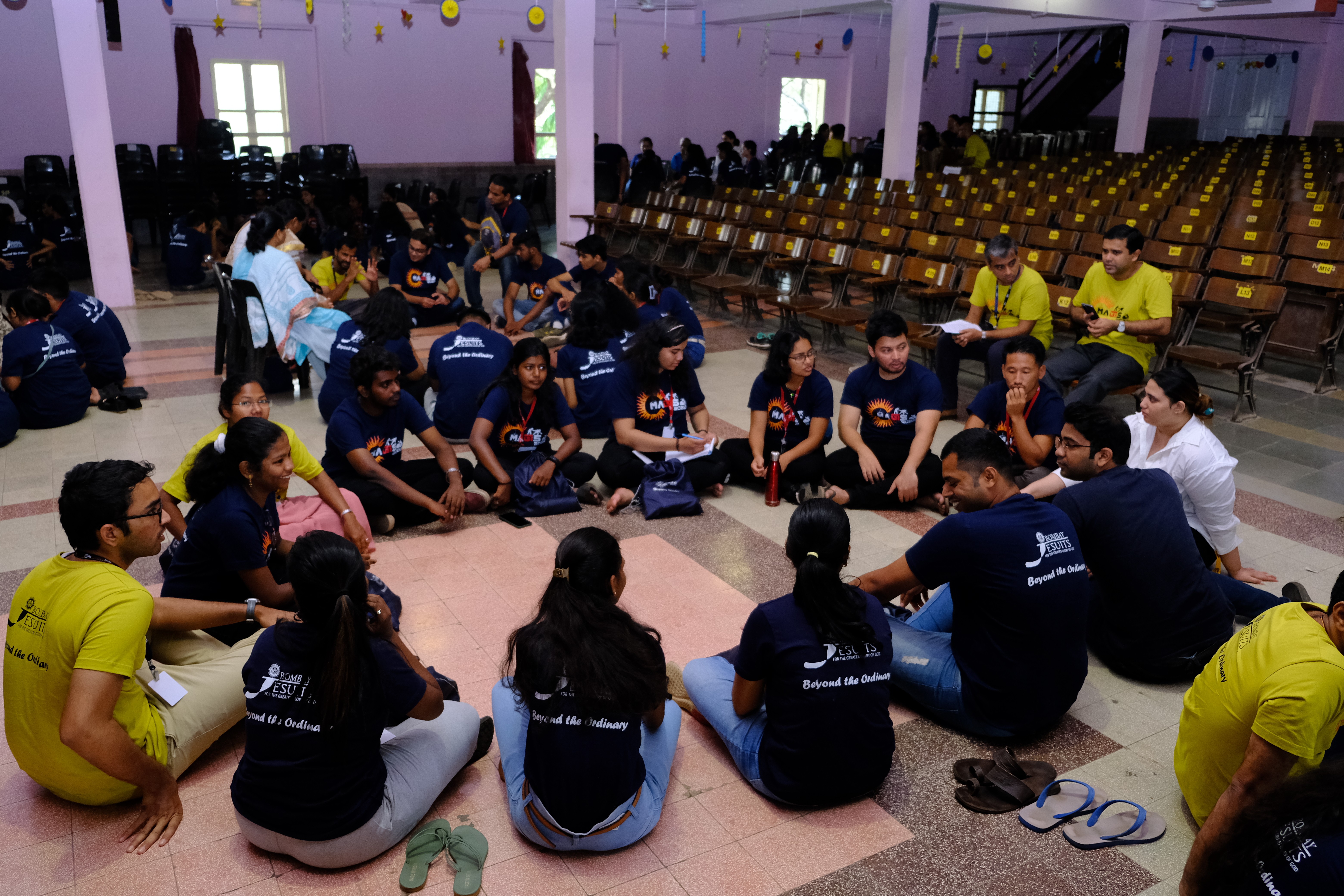 Athlete winning a race