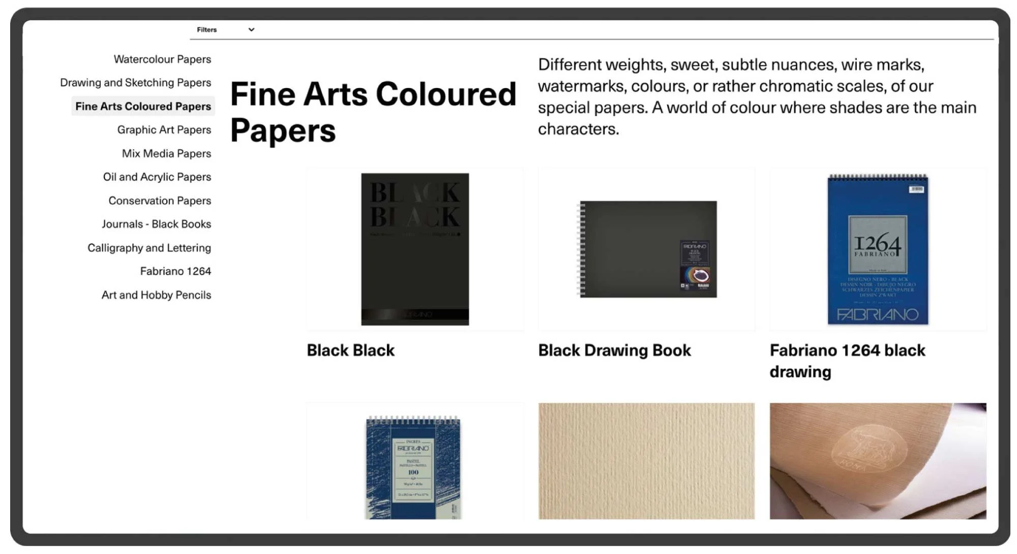 fabriano-webstie-user-experience